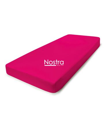 Fitted sateen sheets 00-0152-FUCHSIA 90x200 cm