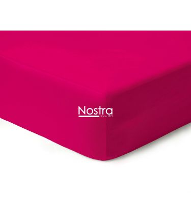 Fitted sateen sheets 00-0152-FUCHSIA 90x200 cm