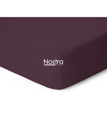 Fitted jersey sheets JERSEY JERSEY-DARK PLUM 180x200 cm