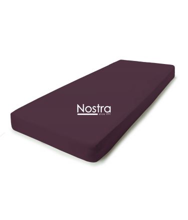 Fitted jersey sheets JERSEY JERSEY-DARK PLUM 180x200 cm