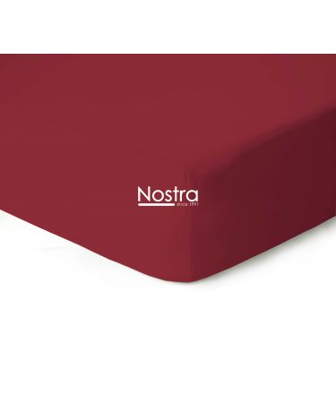 Fitted jersey sheets JERSEY JERSEY-WINE RED 200x220 cm