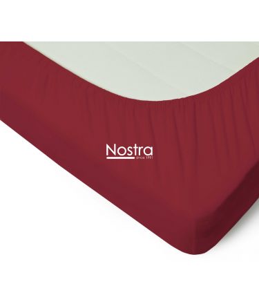 Fitted jersey sheets JERSEY JERSEY-WINE RED 200x220 cm