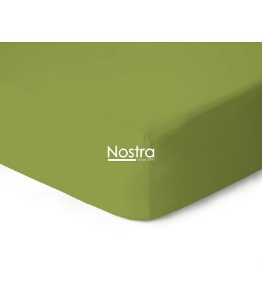 Fitted jersey sheets JERSEY JERSEY-LEAF GREEN 200x220 cm