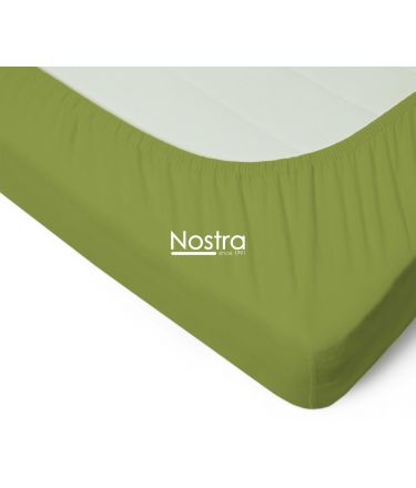 Fitted jersey sheets JERSEY JERSEY-LEAF GREEN 200x220 cm