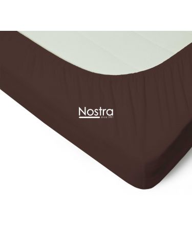 Fitted jersey sheets JERSEY JERSEY-CHOCOLATE 90x200 cm