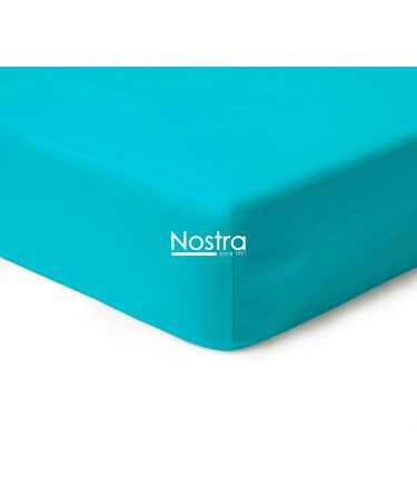 Fitted sateen sheets 00-0250-AQUA 90x200 cm