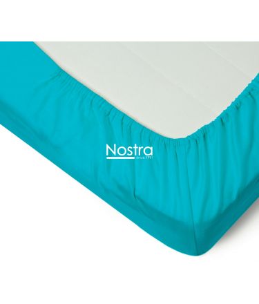 Fitted sateen sheets 00-0250-AQUA 90x200 cm