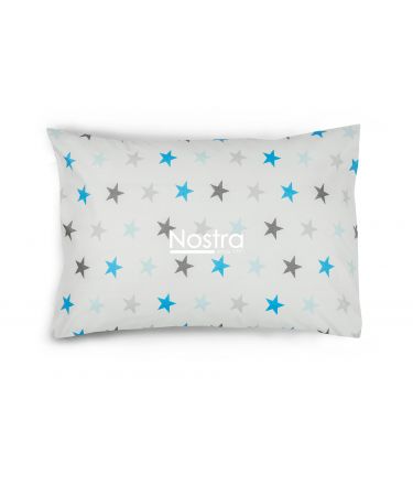 Children bedding set STARS 10-0052-LIGHT GREY LIGHT BLUE 100x145, 40x60, 107x150 cm