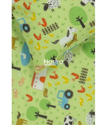 Children bedding set FARM 10-0513-GREEN 100x145, 40x60, 107x150 cm