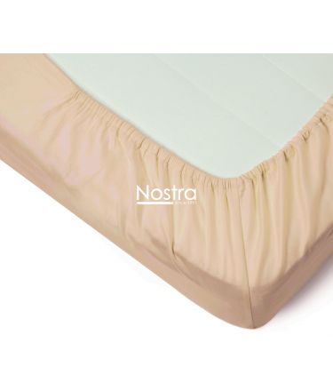 Fitted sateen sheets 00-0187-WHISPER PINK 90x200 cm