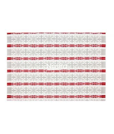 Cotton plaid SUMMER 80-2004-GREY RED 200x205 cm