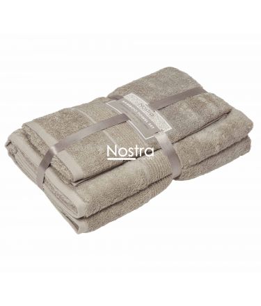 Bamboo towels set BAMBOO-600 T0105-BROWN 50x100, 70x140 cm