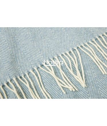 Vilnonis pledas MERINO-300 80-3236-LIGHT BLUE 140x200 cm