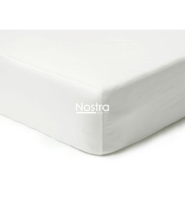 Fitted sateen sheets 00-0000-OPT.WHITE 200x220 cm