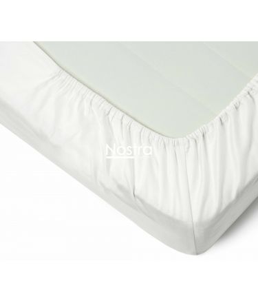 Fitted sateen sheets 00-0000-OPT.WHITE 200x220 cm