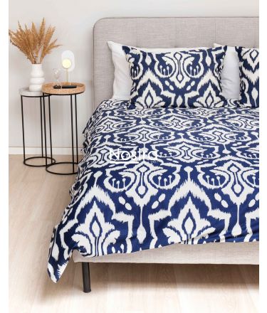 PREMIUM maco sateen bedding set CHARLEE 40-1275-BLUE 140x200, 70x70 cm