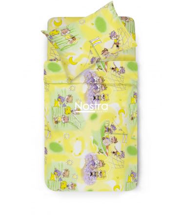 Children bedding set PIRATES 10-0040-LILAC/YELLOW 100x145, 40x60, 107x150 cm