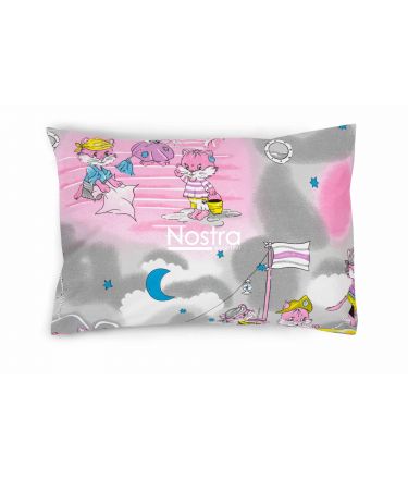 Children bedding set PIRATES 10-0040-GREY PINK 100x145, 40x60, 107x150 cm