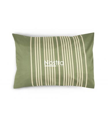 PREMIUM maco sateen bedding set CADENCE 30-0683-MOSS GREEN 140x200, 70x70 cm