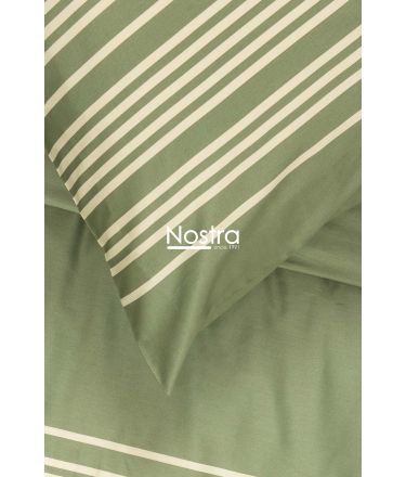 PREMIUM maco sateen bedding set CADENCE 30-0683-MOSS GREEN 140x200, 50x70 cm