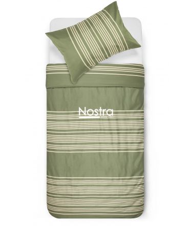 PREMIUM maco sateen bedding set CADENCE 30-0683-MOSS GREEN 140x200, 50x70 cm