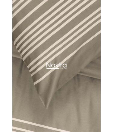 PREMIUM maco sateen bedding set CADENCE 30-0683-CACAO 140x200, 50x70 cm