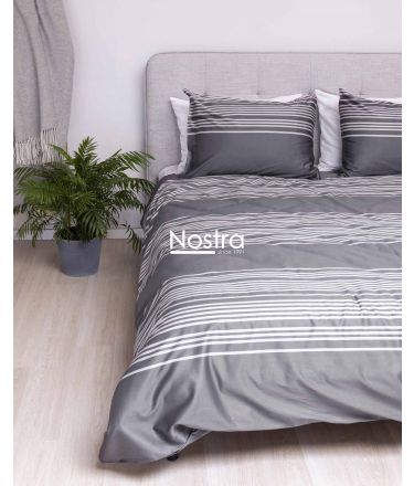 PREMIUM maco sateen bedding set CADENCE 30-0683-IRON GREY 140x200, 70x70 cm