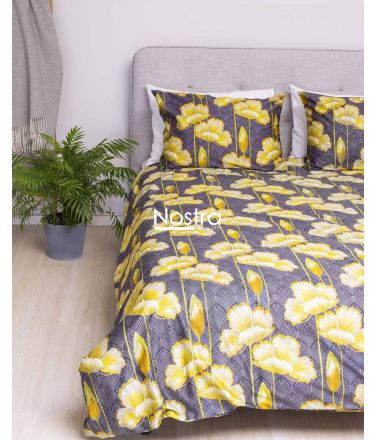 PREMIUM maco sateen bedding set CARLY 20-1638-DARK GREY 140x200, 70x70 cm