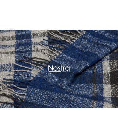 Plaid GANA 80-4122-BLUE BROWN 140x200 cm