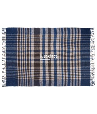 Plaid GANA 80-4122-BLUE BROWN 140x200 cm