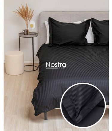 EXCLUSIVE bedding set TAYLOR 00-0055-1 BLACK MON 140x200, 50x70 cm