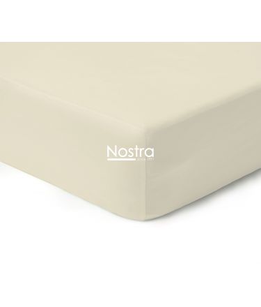 Fitted sateen sheets 00-0400-L.CREAM 180x200 cm