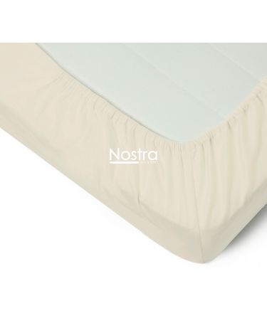 Fitted sateen sheets 00-0400-L.CREAM 180x200 cm