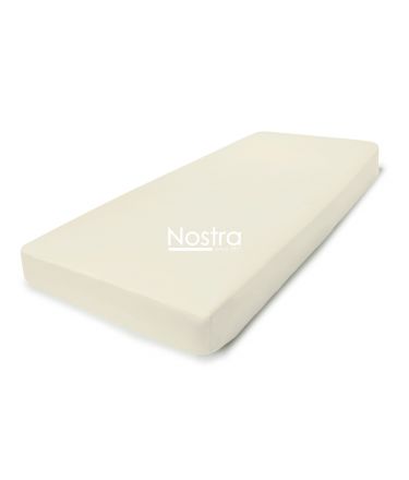 Satino paklodės su guma 00-0400-L.CREAM 140x200 cm