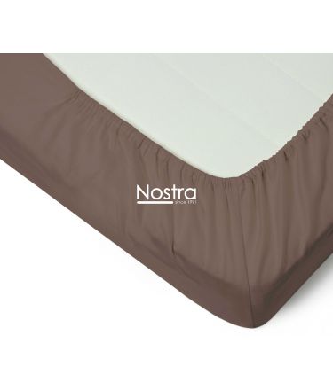 Fitted sateen sheets 00-0211-CACAO 180x200 cm