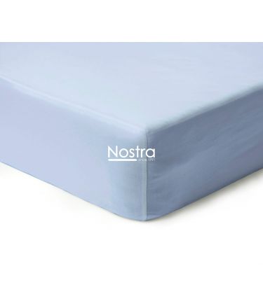 Fitted sateen sheets 00-0186-FOREVER BLUE 180x200 cm