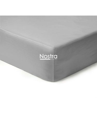 Fitted sateen sheets 00-0251-L.GREY 200x220 cm