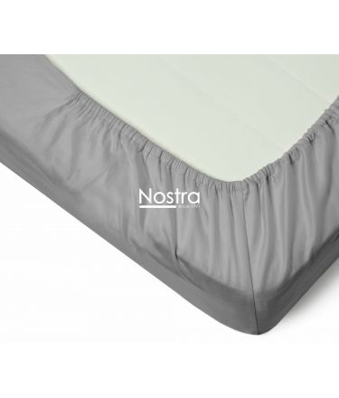 Fitted sateen sheets 00-0251-L.GREY 200x220 cm