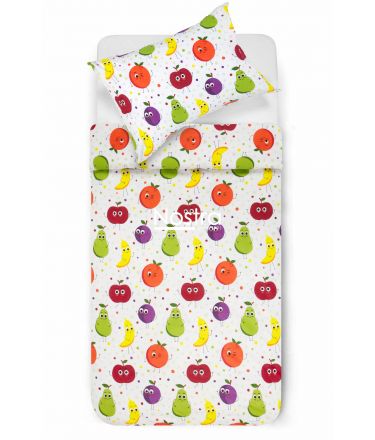 Children bedding set FRUITS 10-0107-MULTI 100x145, 40x60, 107x150 cm