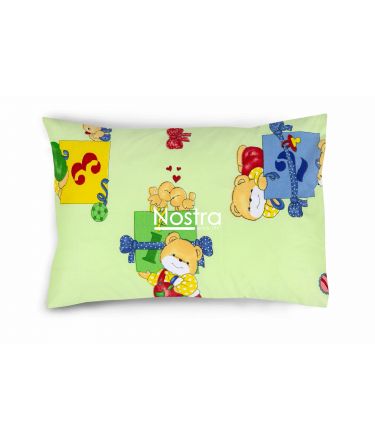 Детское постельное белье TEDDY 10-0056-LIGHT GREEN 140x200, 50x70 cm