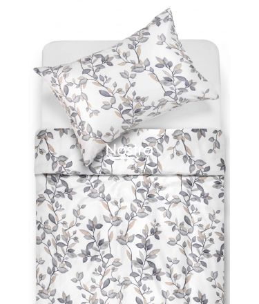 PREMIUM maco sateen bedding set COLE 40-1423-WHITE 140x200, 50x70 cm