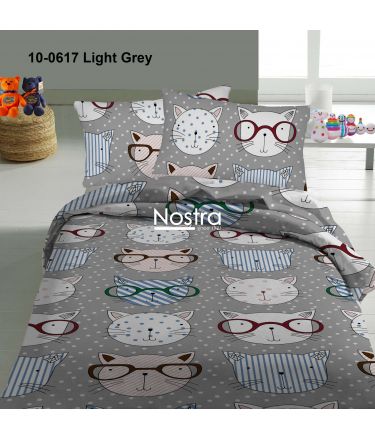 Children bedding set SMART CATS 10-0617-LIGHT GREY 100x145, 40x60, 107x150 cm