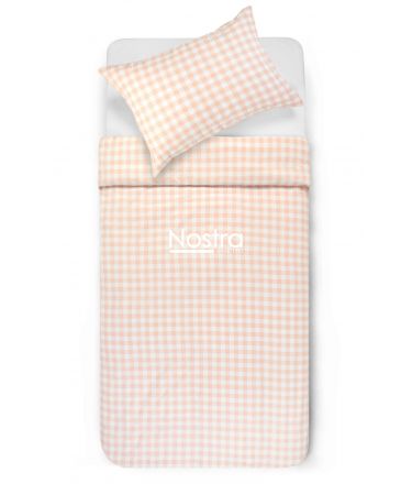 Flannel bedding set BRADLEY 30-0785-PEACH 140x200, 70x70 cm