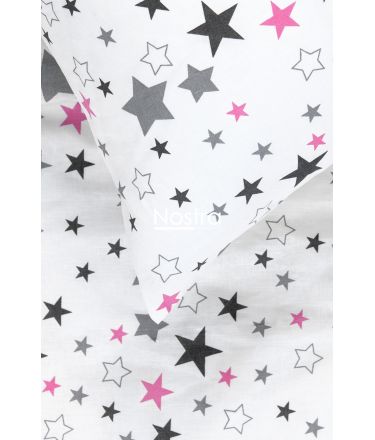 Children bedding set STARRY SKY 10-0475-WHITE PINK 100x145, 40x60, 107x150 cm