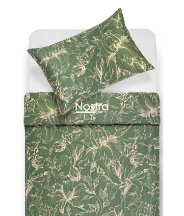 PREMIUM maco sateen bedding set COOPER 20-1732-GREEN 140x200, 50x70 cm