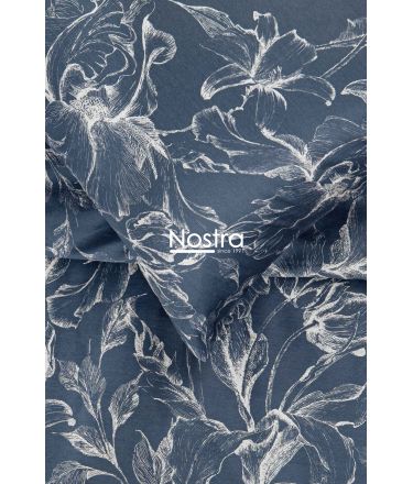 PREMIUM maco sateen bedding set COOPER 20-1732-BLUE 140x200, 50x70 cm