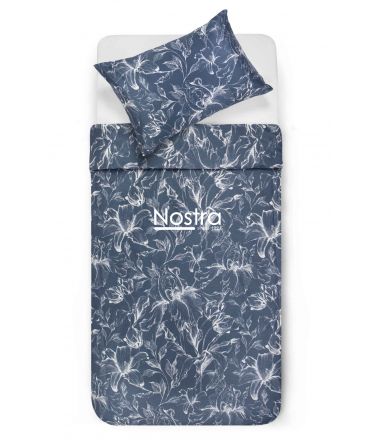 PREMIUM maco sateen bedding set COOPER 20-1732-BLUE 140x200, 50x70 cm