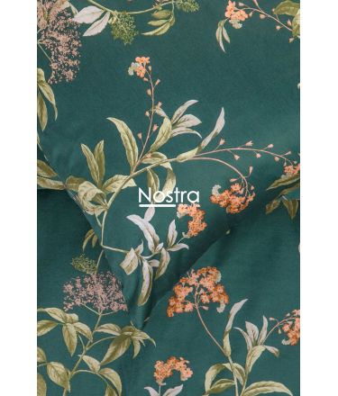 PREMIUM maco sateen bedding set CARTER 20-1731-DARK GREEN 140x200, 50x70 cm