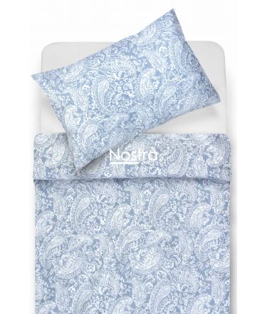 PREMIUM maco sateen bedding set CLAIRE 40-1422-FOREVER BLUE 200x220, 70x70 cm