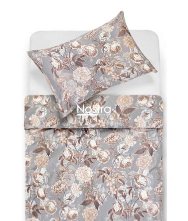 PREMIUM maco sateen bedding set CAMERON 20-1733-CACAO 140x200, 50x70 cm